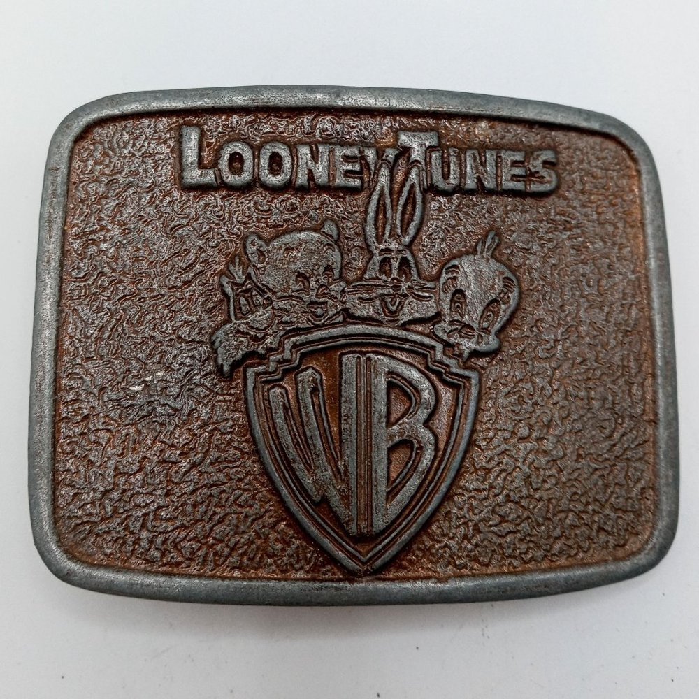 Looney Tunes Belt Buckle Warner Bros Cartoon Bugs Bunny Tweety Bird Porky Pig - Picture 5 of 10